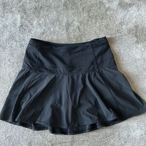 LULULEMON Black Pace Rival Skirt Skort (Older Version) With Attached Shorts 4